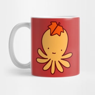 Red Leaf Octopus Mug